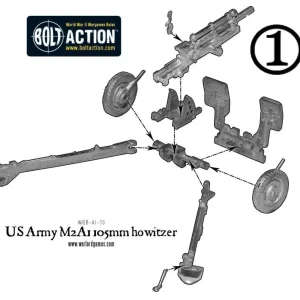 US Army M2A1 105mm howitzer